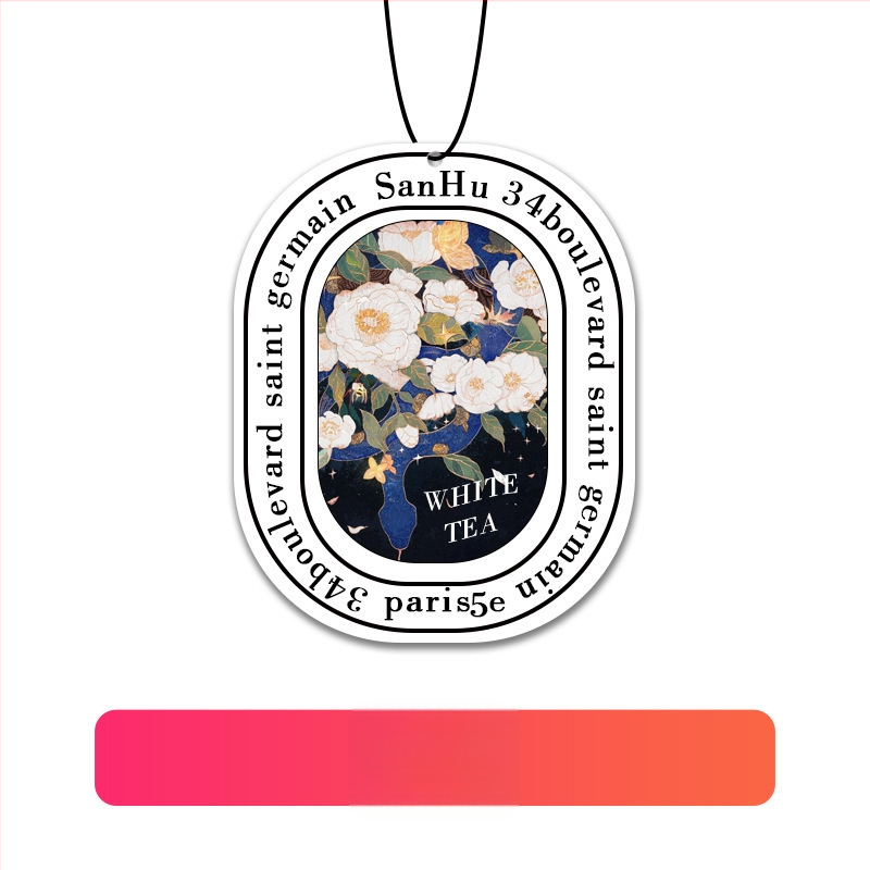 Automobilio kvapų tabletė, reguliuojamas popieriaus difuzorius; kvapas, kvapų šalinimas, formaldehido šalinimas