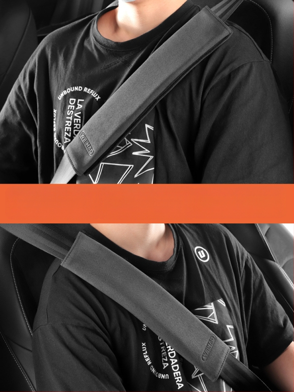 Κάλυμμα ζώνης αυτοκινήτου από τεχνητή γούνα — μαξιλαράκι ώμου, επεκταμένη προστασία, αντι-φθορά