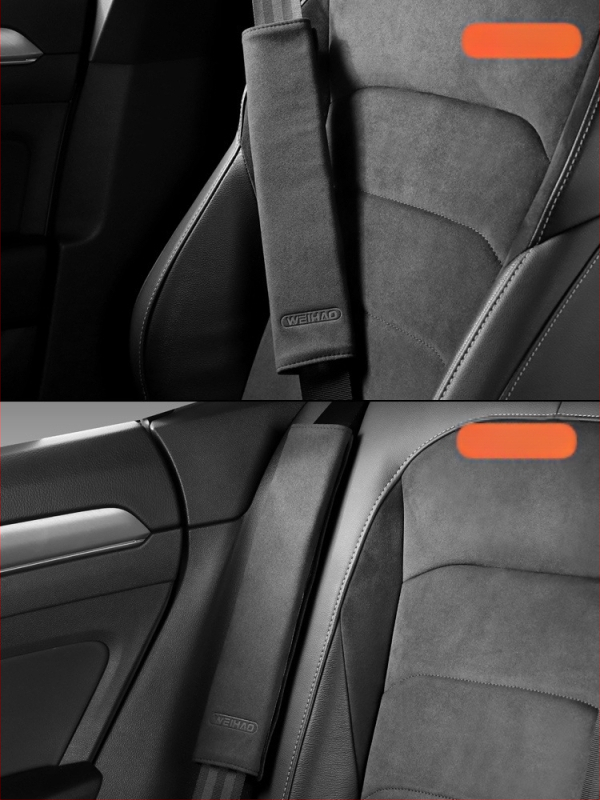 Κάλυμμα ζώνης αυτοκινήτου από τεχνητή γούνα — μαξιλαράκι ώμου, επεκταμένη προστασία, αντι-φθορά