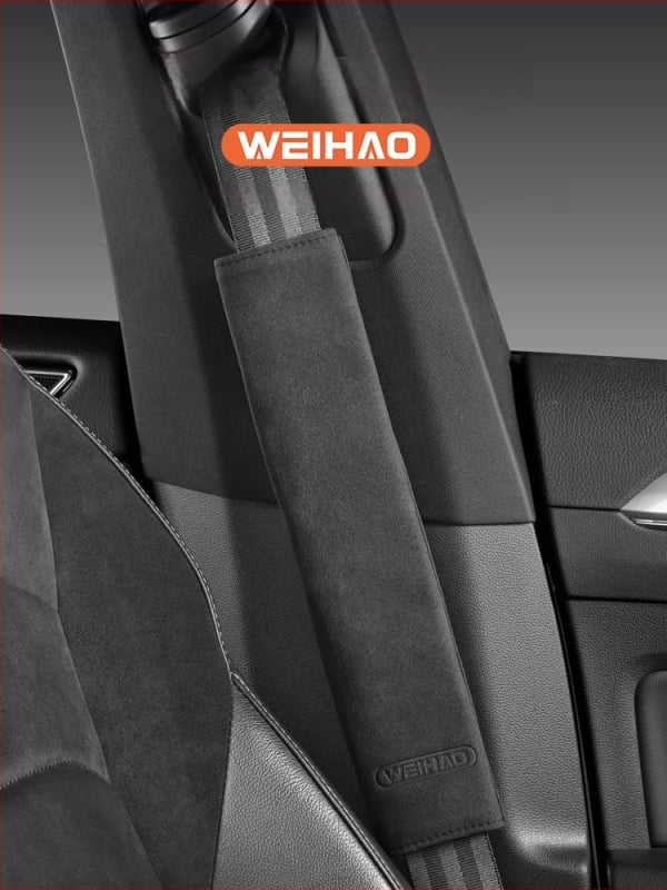 Κάλυμμα ζώνης αυτοκινήτου από τεχνητή γούνα — μαξιλαράκι ώμου, επεκταμένη προστασία, αντι-φθορά