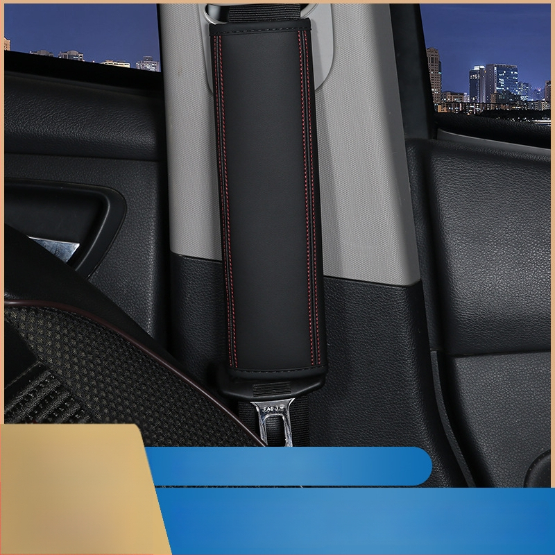 Autó biztonsági öv vállvédő — bőr, Huangqi márka, testreszabható logóval