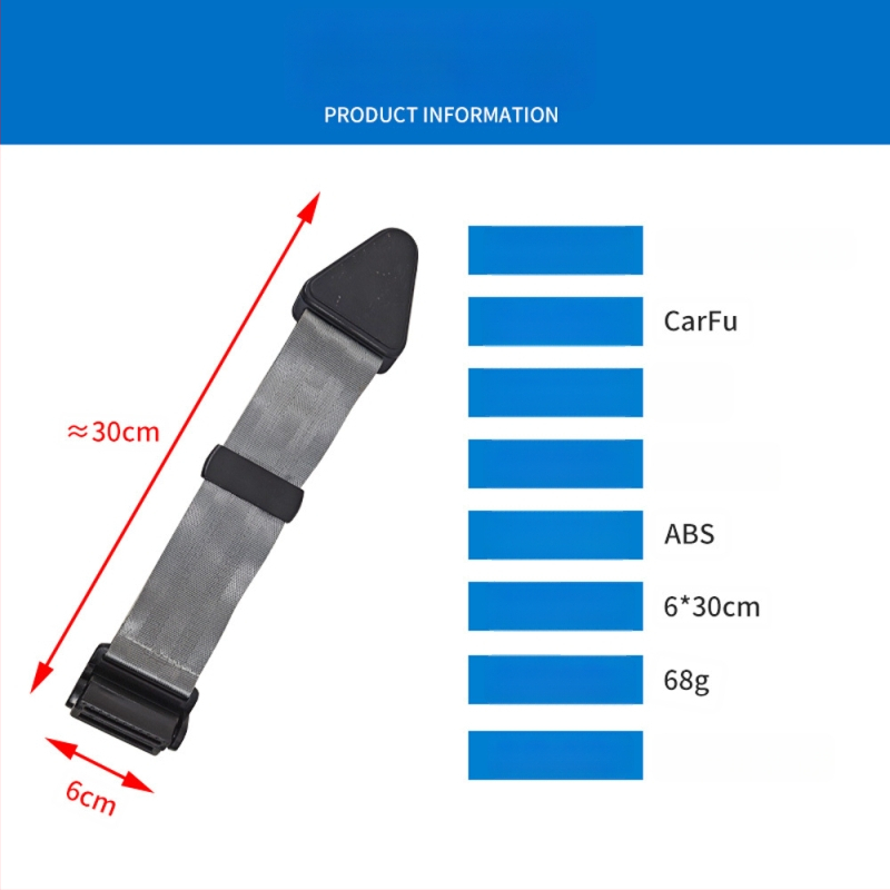 Carfu állítható gyerekbiztonsági övfogó anti-fulladás dizájnnal, poliészter