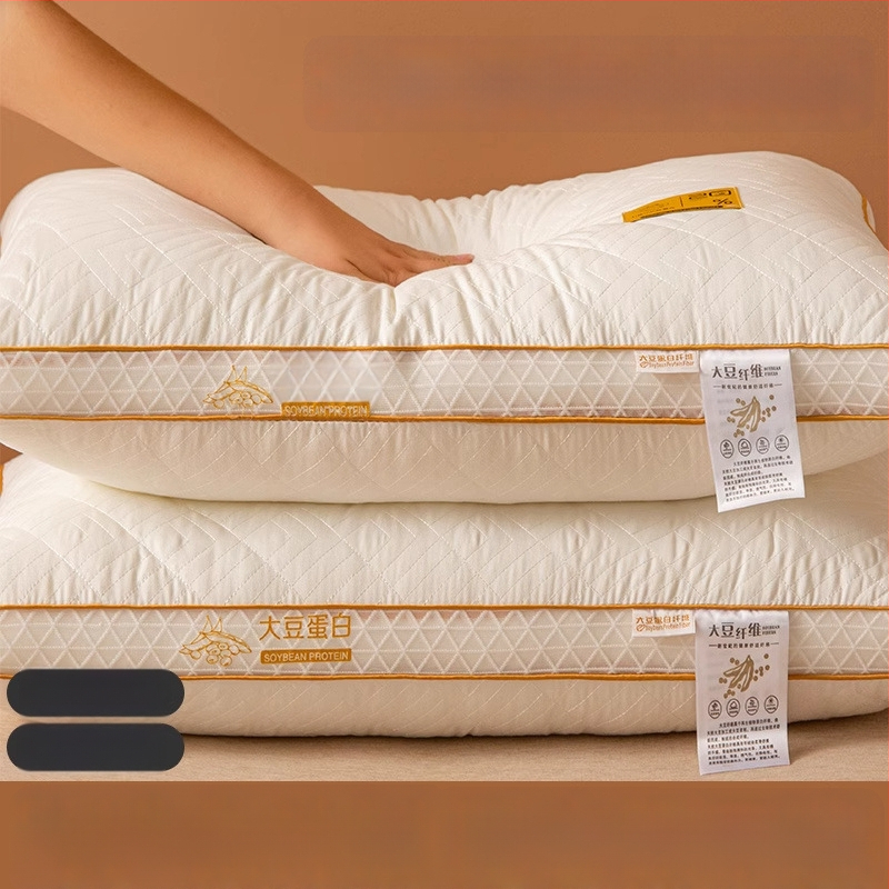 Nyaki támaszték párna memóriahab töltettel, külső anyag természetes rost, minden évszakhoz, két darabos készlet