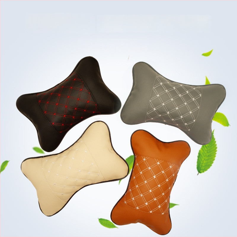 Autófejtámasz nyakpárna – univerzális, minden évszakra, latex töltet, PU bőr és mikroszálas bőr, testreszabás elérhető