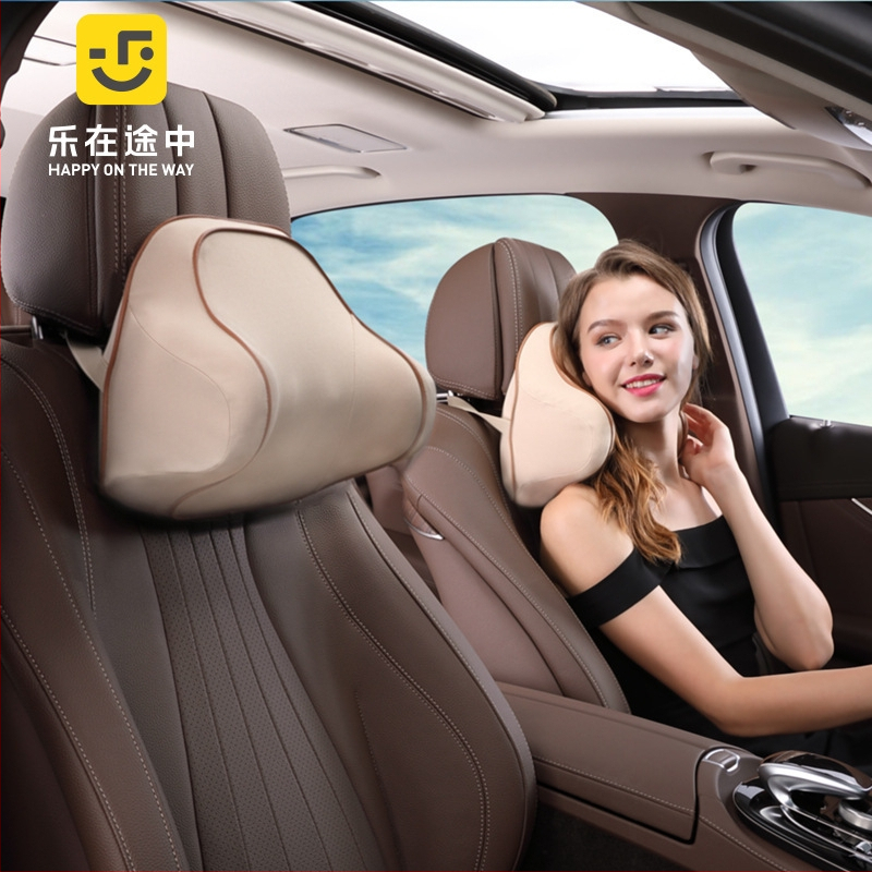 Autófejtámla párna memóriahab töltettel, poliészter borítással, egyszínű mintázat, üzleti stílus, téli használatra