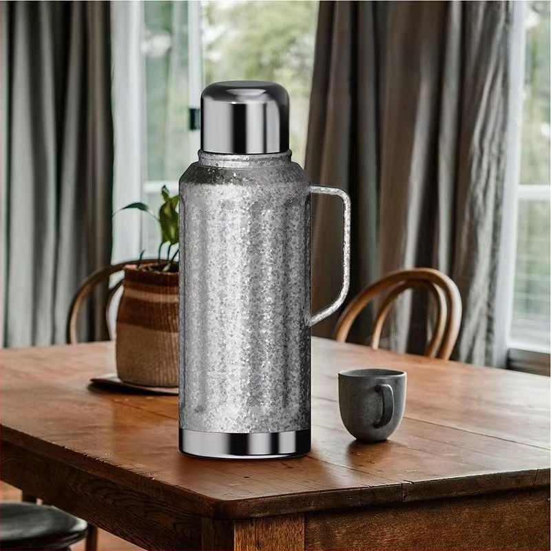 Ceainic izolat pentru casă și exterior, capacitate mare, afișaj mecanic de temperatură, rezervor intern din oțel inoxidabil 304, carcasă din oțel inoxidabil 201, izolație 12–24 de ore