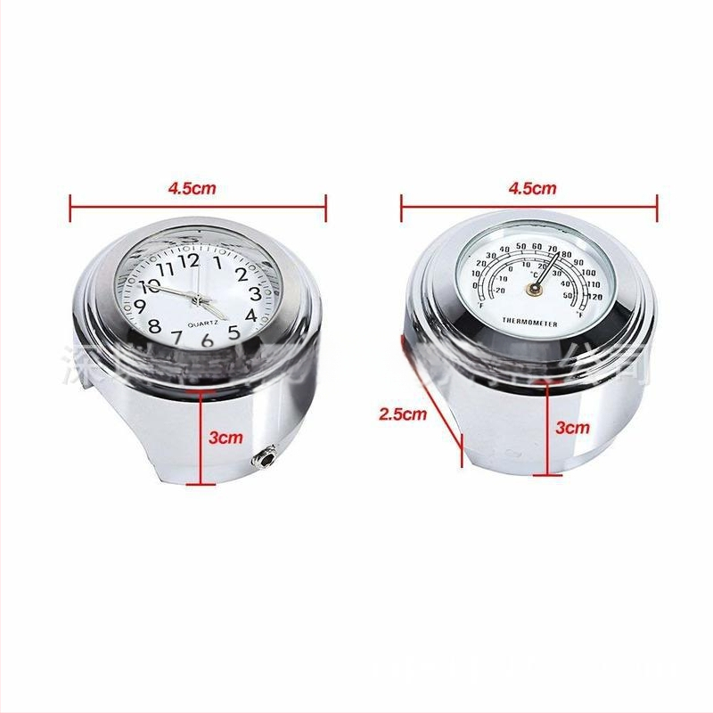HPQ M25714 Sat za upravljač motocikla s prikazom temperature, kompatibilan 22–25 mm, aluminijska legura