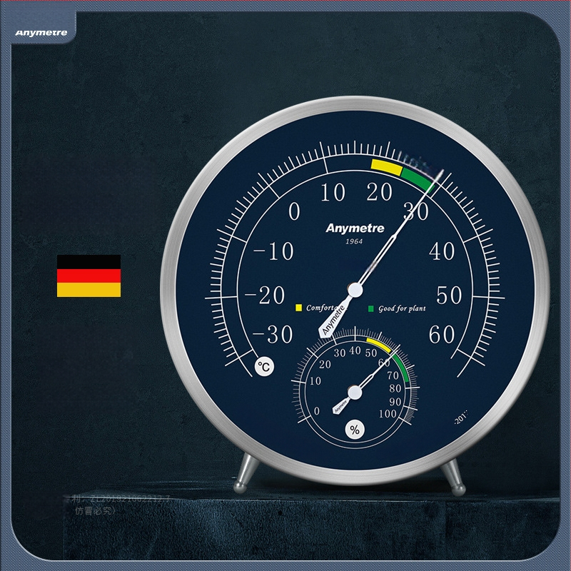 TH603 Vidaus termometras ir higrometras – be baterijos, aukšta tikslumas matuojant temperatūrą ir drėgmę.