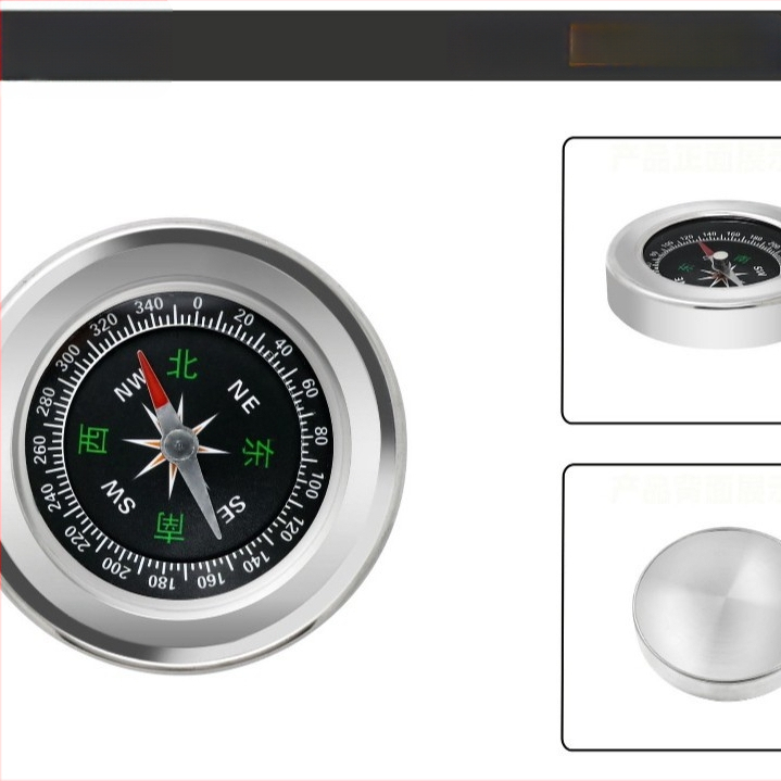 Iránytű - rozsdamentes acél, hordozható, kültéri használat | Márka: Record Work