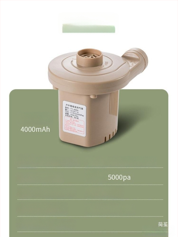 Pompa de aer USB pentru saltele gonflabile și perne de camping – utilizare în exterior, mai mult de două cilindri, 220W, lumină de avertizare, afișaj tip indicator