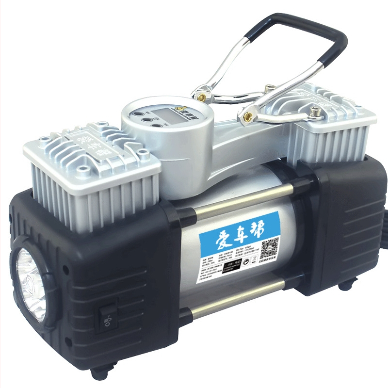 Pompa de aer auto cu doi cilindri, afișaj digital, 12V, 280W, 50 L/min