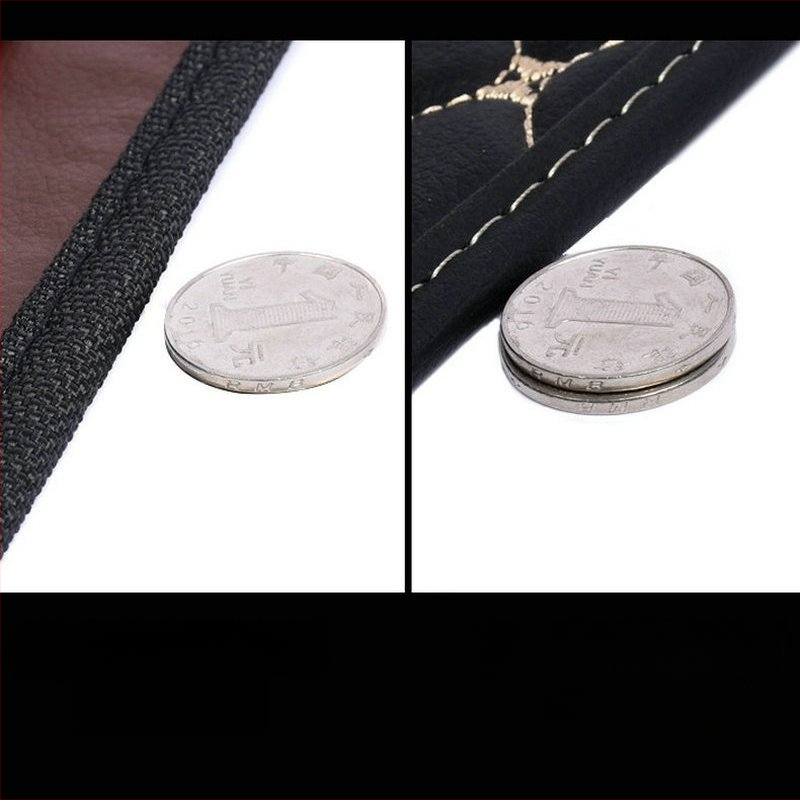 Προστατευτικό μαξιλαράκι πίσω από το κάθισμα αυτοκινήτου, κατάλληλο για όλες τις εποχές, τεχνητό δέρμα, ρόμβος μοτίβο, χωρίς γέμιση