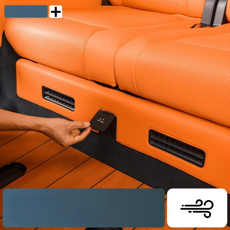 Δερμάτινο εσωτερικό προστατευτικό μαξιλάρι κάτω από την τρίτη σειρά καθισμάτων του Lynk & Co 900, προστασία εσωτερικού, στιλ 321, αφρός, μονόχρωμο