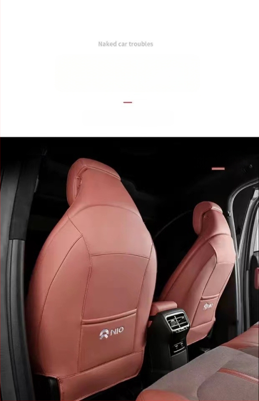 Weilai ES6/ES8 hátsó ülés anti-kopás védőpárna – kosz elleni védelem, belső módosítás; testreszabható feldolgozás, logó nyomtatva, márka nélküli