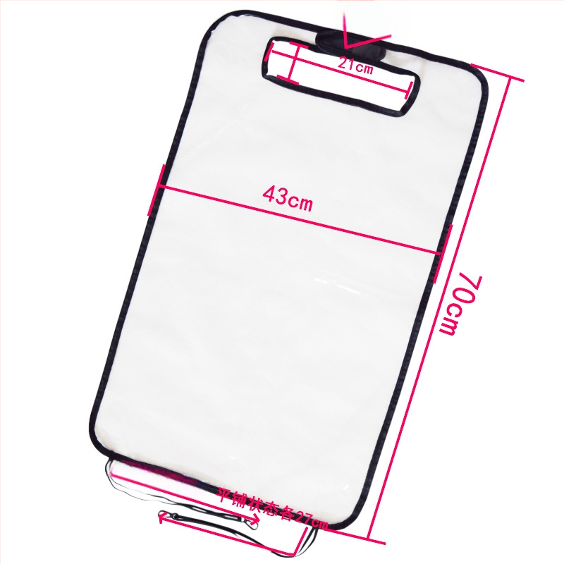 Long Win PVC zaštitna podloga za stražnji dio sjedala automobila, prozirna, protiv klizanja, vodootporna, s logom