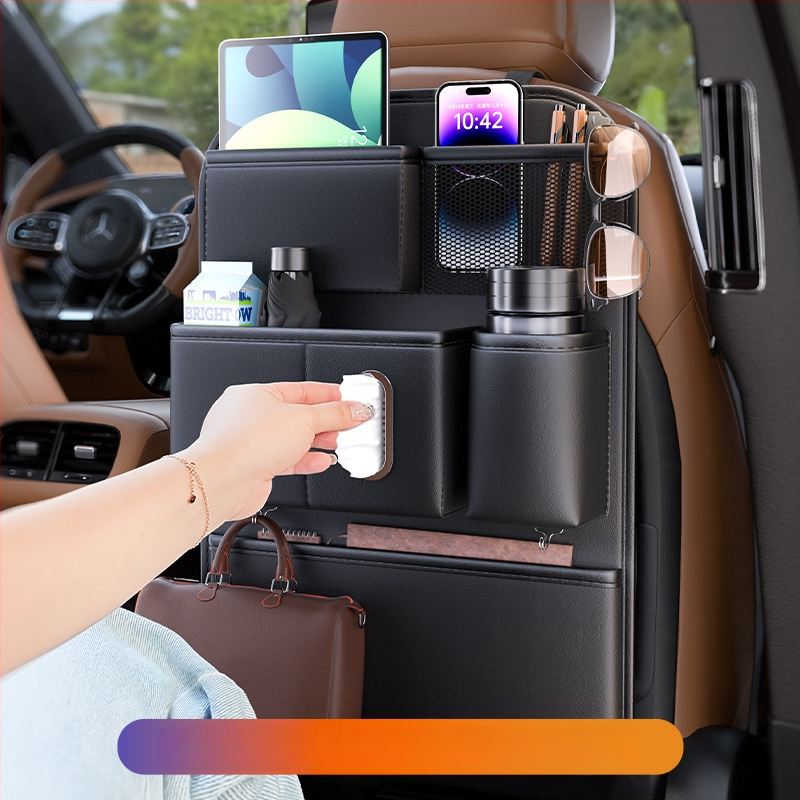 Automobilio galinės sėdynės saugojimo maišas – Odinis, Atsparus vandeniui, 2L, Pakabinimo tipas