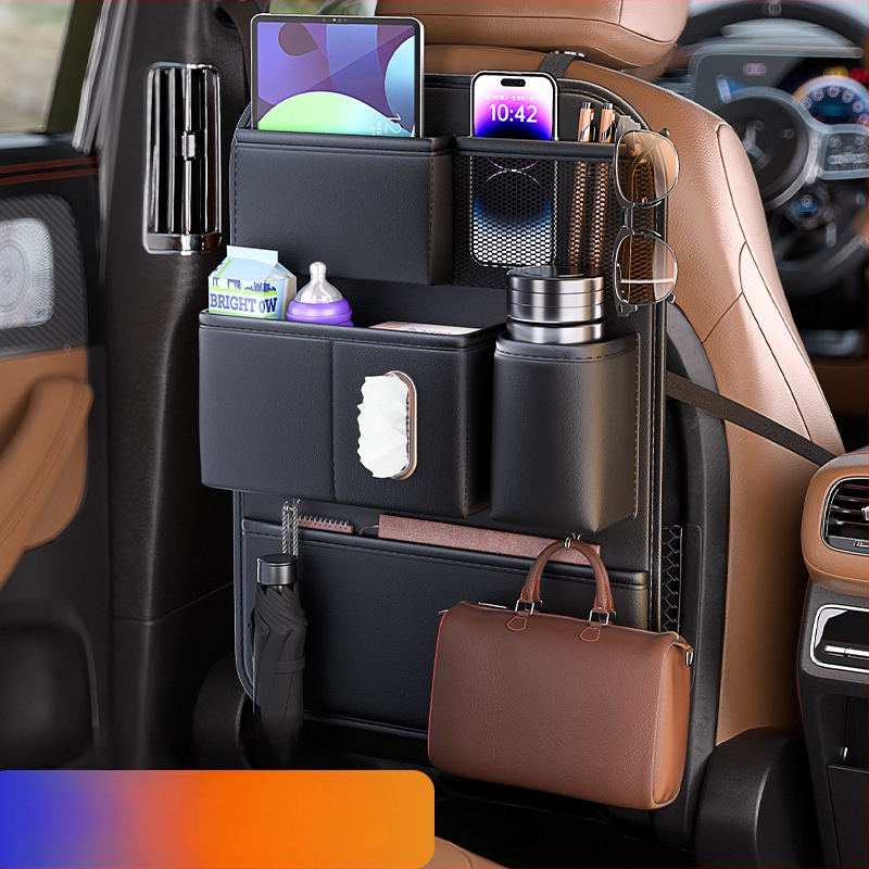 Automobilio galinės sėdynės saugojimo maišas – Odinis, Atsparus vandeniui, 2L, Pakabinimo tipas