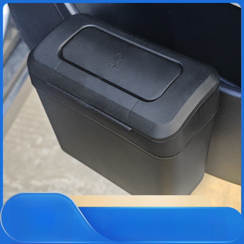 Automobilio šiukšlių dėžė, kabinama už sėdynės su dangčiu, 1,9 L, atspari vandeniui, pritaikoma, iš plastiko