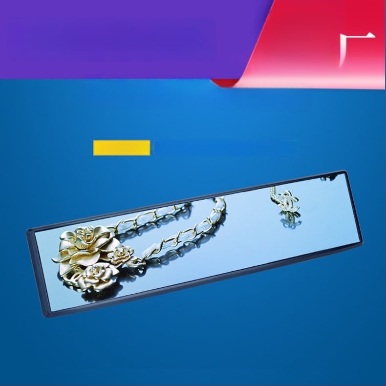 Automobilinis vidaus galinio vaizdo veidrodis - aukštos raiškos stiklas, didelis regėjimo laukas, platus matymo kampas, anti-glare danga, be iškraipymų