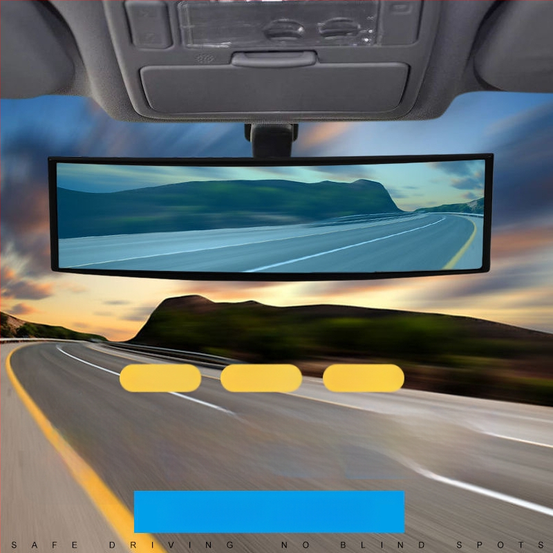 Automobilio galinio vaizdo veidrodis – Xin-bu, HD stiklas, platakampis išlenktas plokščias veidrodis, platus matymo laukas