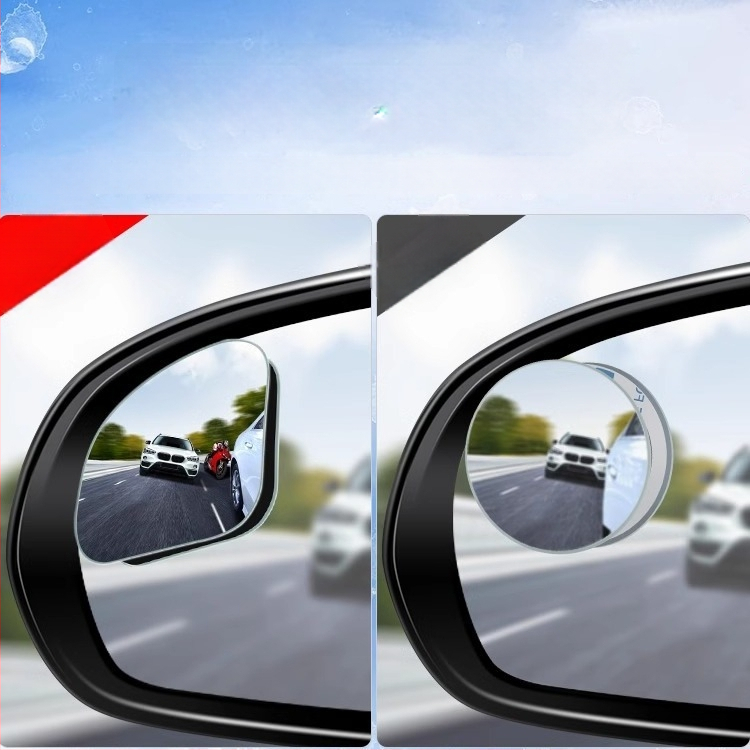 Automobilio galinio vaizdo veidrolis: apvalus veidrodėlis akloms zonoms, 360° HD plataus kampo