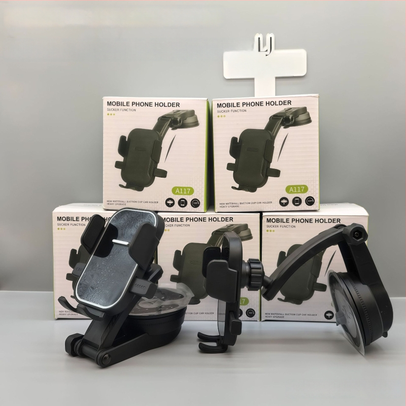 Autós telefontartó szívófejes rögzítéssel, univerzális a műszerfalhoz, minimalista dizájn