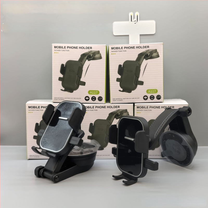 Autós telefontartó szívófejes rögzítéssel, univerzális a műszerfalhoz, minimalista dizájn