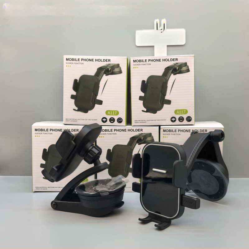 Autós telefontartó szívófejes rögzítéssel, univerzális a műszerfalhoz, minimalista dizájn