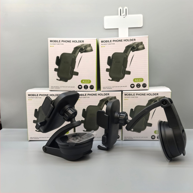 Autós telefontartó szívófejes rögzítéssel, univerzális a műszerfalhoz, minimalista dizájn