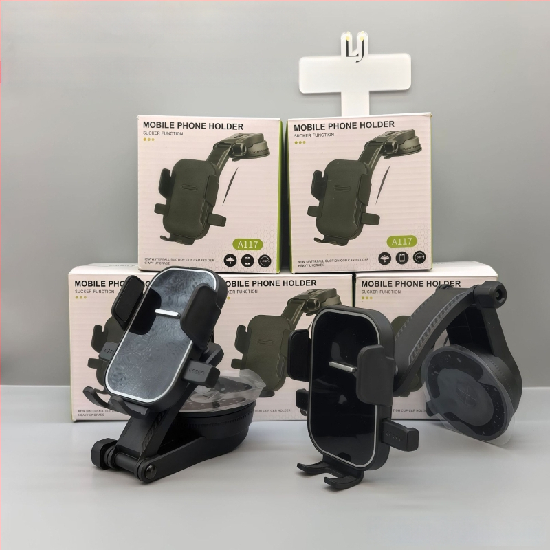 Autós telefontartó szívófejes rögzítéssel, univerzális a műszerfalhoz, minimalista dizájn