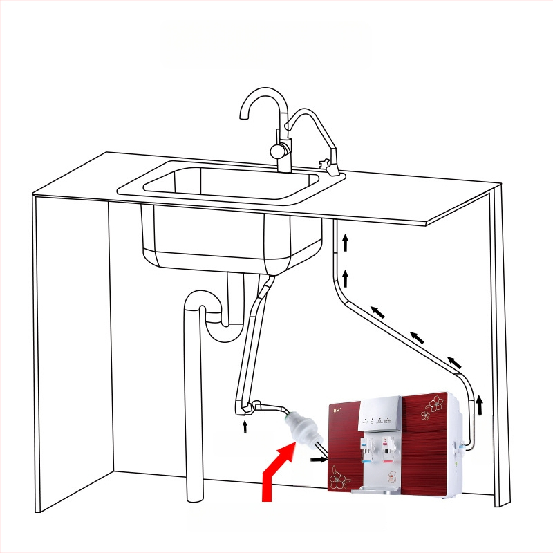 Reductor de presiune pentru purificatorul de apă – DNT, material PP, protecție împotriva suprapresiunii