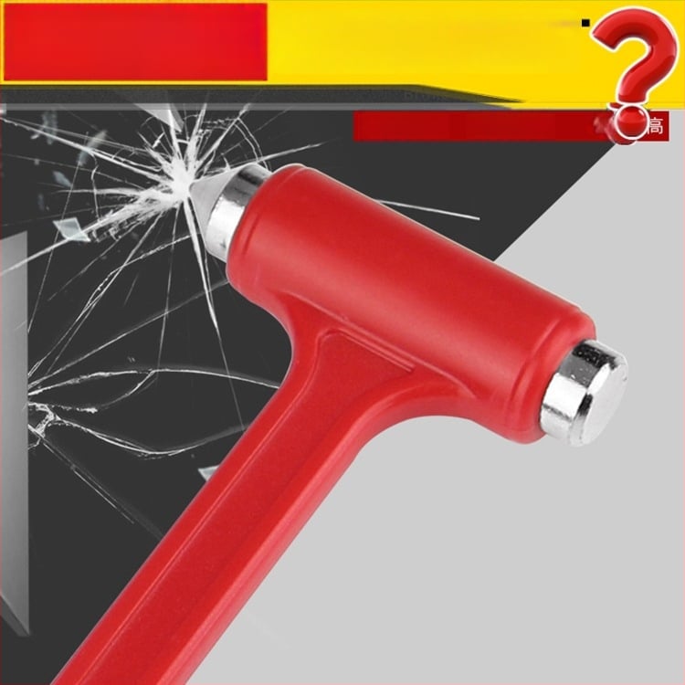 2-σε-1 Εργαλείο Ασφαλείας Αυτοκινήτου, Πολυλειτουργικό Σφυρί Θραύσης Παραθύρων, Μαχαίρι Διάσωσης, Κράμα + Πλαστικό, 0.12 kg