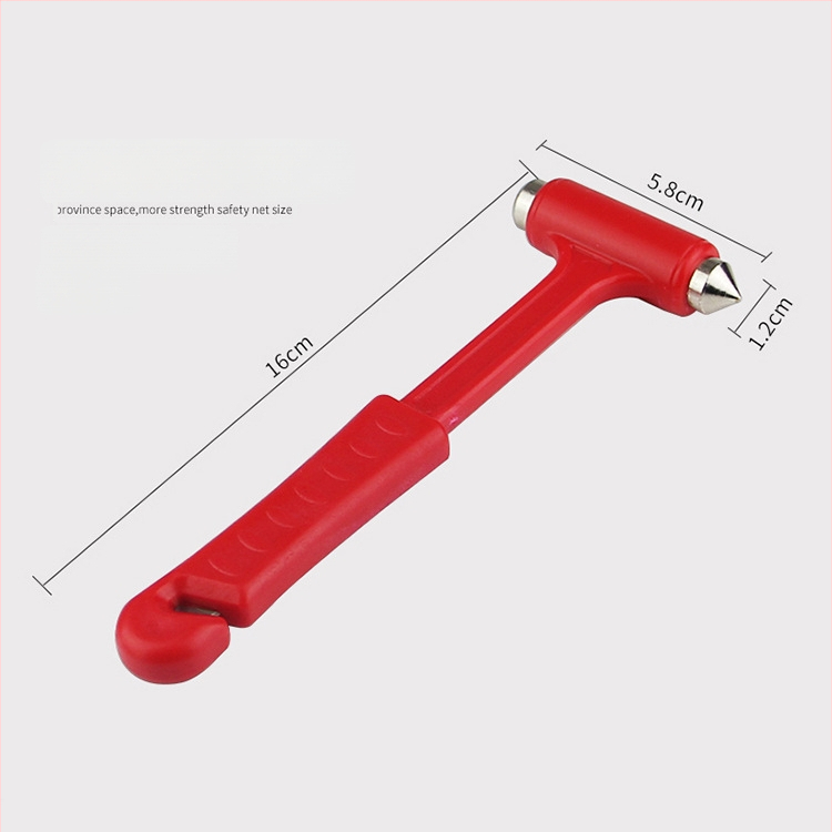 2-σε-1 Εργαλείο Ασφαλείας Αυτοκινήτου, Πολυλειτουργικό Σφυρί Θραύσης Παραθύρων, Μαχαίρι Διάσωσης, Κράμα + Πλαστικό, 0.12 kg