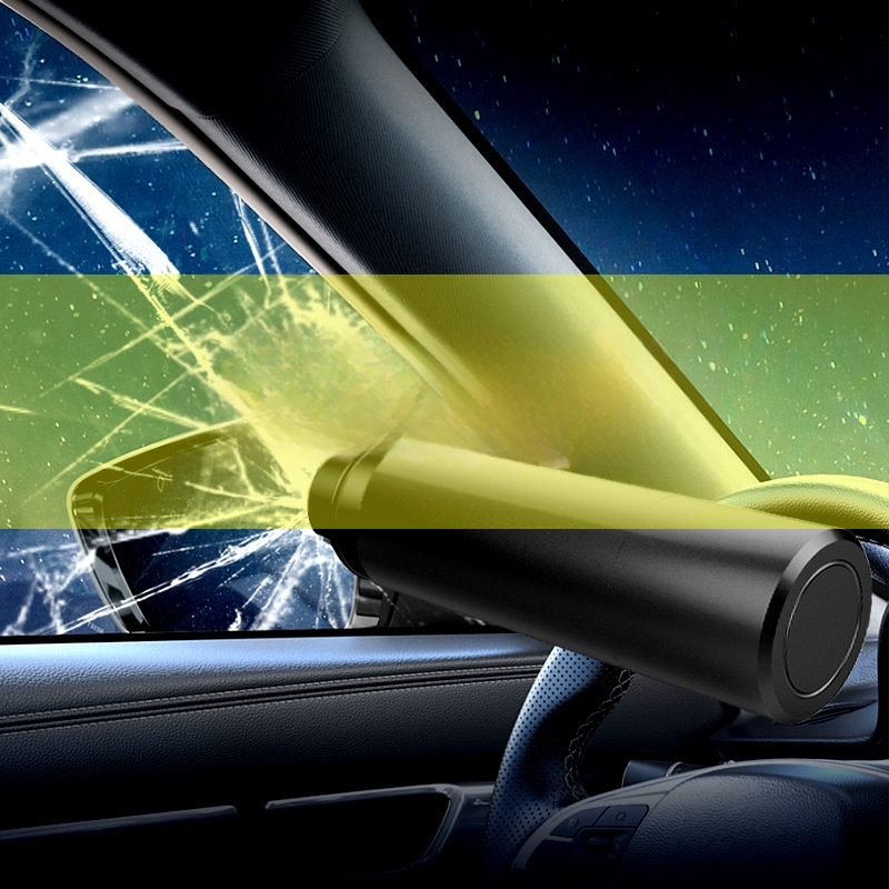 Εργαλείο Έκτακτης Διάσωσης Αυτοκινήτου: Σπάστης Παραθύρων και Κόφτης Ζώνης, Βολφραμικός Χάλυβας, 0,12 kg, Μάρκα Liu Yang Che Zhiku, Αδειοδοτημένη Ιδιωτική Ετικέτα