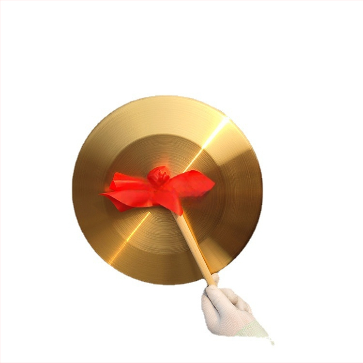 Rézötvözetből készült árvízvédelmi gong, 32–36 cm, feliratos figyelmeztető gong.