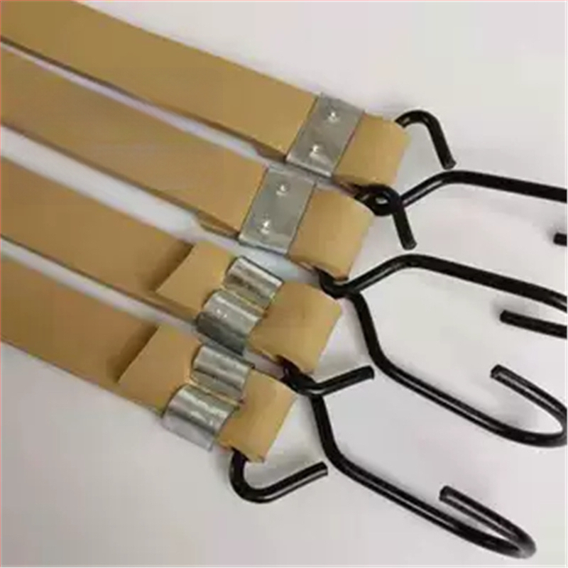 Elastinė juosta motociklui ir elektriniam dviračiui — storas gumos laidinys, apkrova 100 kg, didelis elastingumas, tinka galinio krepšelio laikikliui