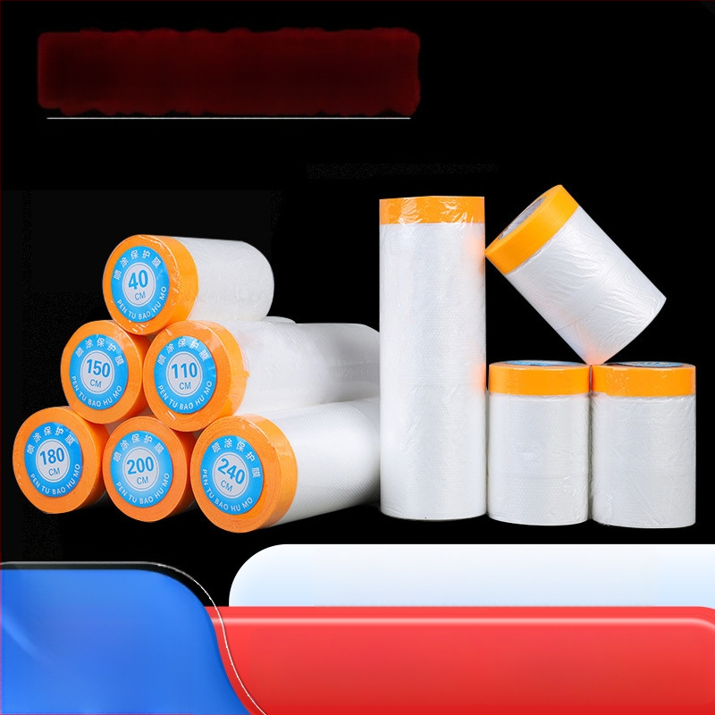 Porvédő maszkoló film autófestéshez és otthoni dekorációhoz, nagy viszkozitás, testreszabható vastagság, PE-film/papír alátét