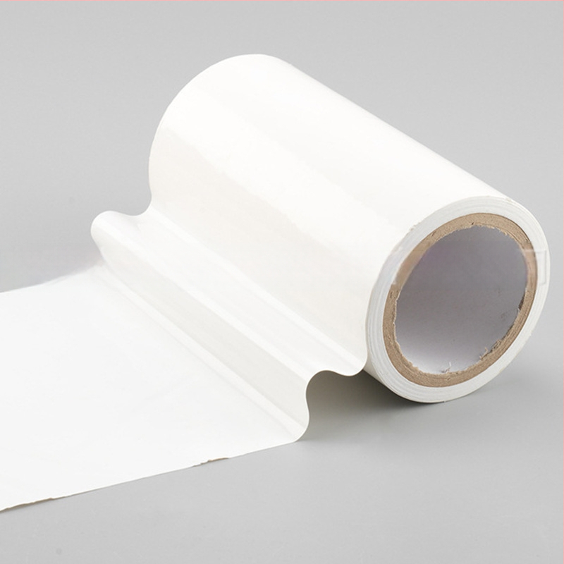 PE védőfilm alumínium profilokhoz és furnérlemezhez - állítható viszkozitás, antiszatikus, karcolásálló, anyag: PE, mag: papírtubus