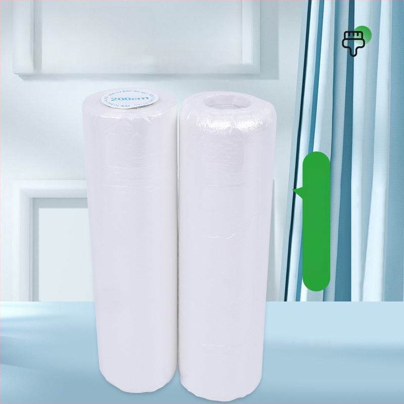 PE dulkių apsaugos plėvelė baldams ir drabužinėms, be klijų, su popieriaus korpusu, storis 0,6, maskavimui ir apsaugai