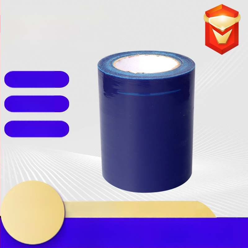 Savarankiškai prilipanti PE apsauginė plėvelė aliuminio paviršiams, storis 0,04 mm, atspari purvui ir dulkėms, vandens pagrindo klijai