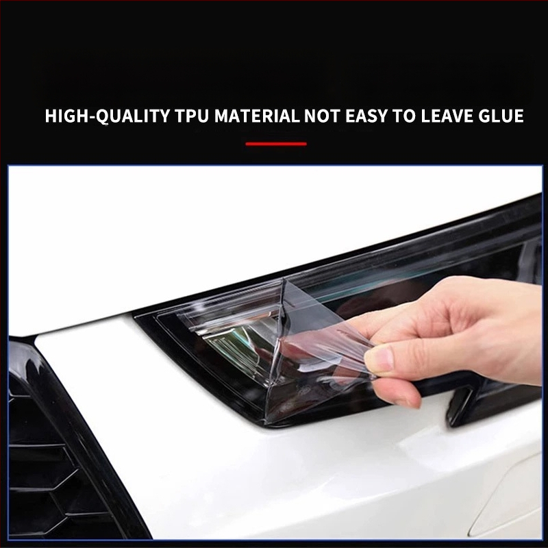 Auto gaismas plēve — TPU materiāls, pielāgota apstrāde, universāla savietojamība, auto gaismu plēves sērija, 3 gadu garantija