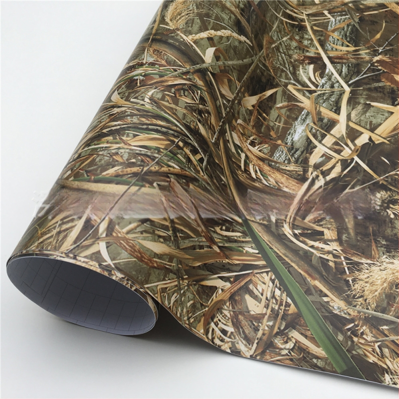 Film camuflaj pentru schimbarea culorii mașinii, PVC, autoadhesiv, personalizabil, model camuflaj.