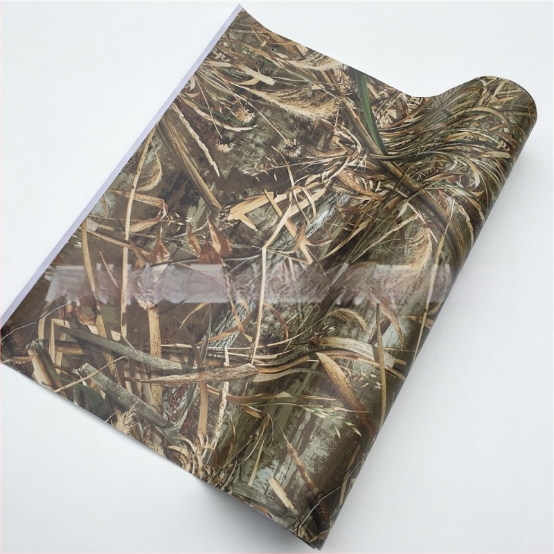 Film camuflaj pentru schimbarea culorii mașinii, PVC, autoadhesiv, personalizabil, model camuflaj.