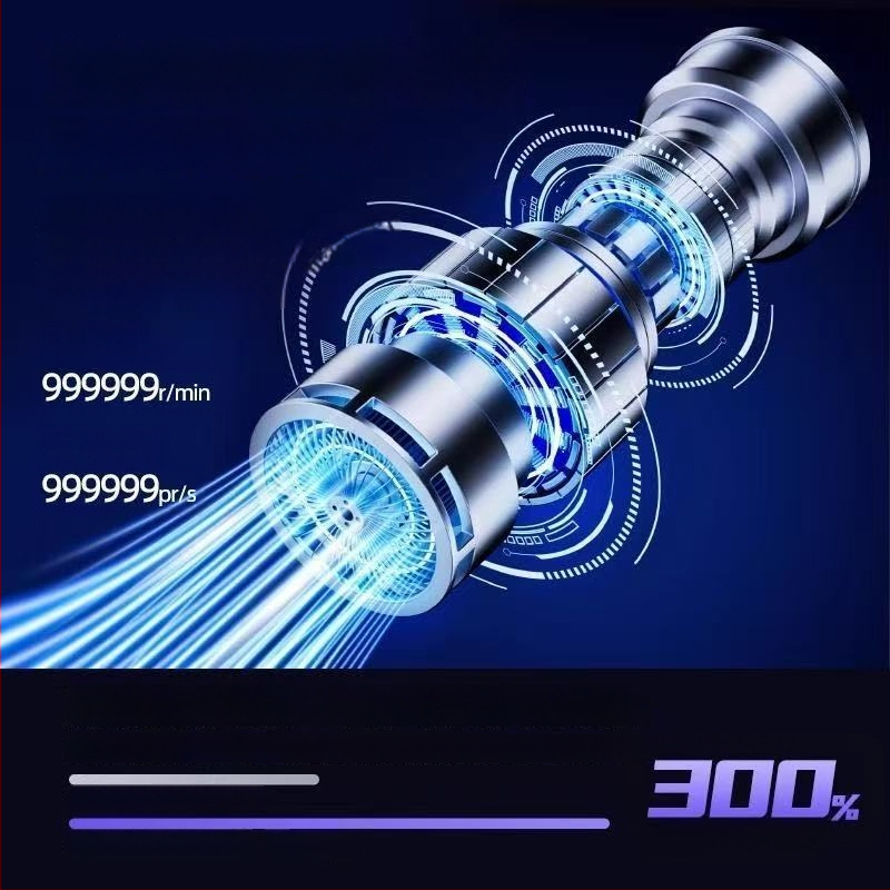 Ασύρματο χειροκίνητο σκουπάκι αυτοκινήτου με δυνατότητα φύση-αναρρόφησης, 65 W, 6000 Pa, επαναφορτιζόμενο