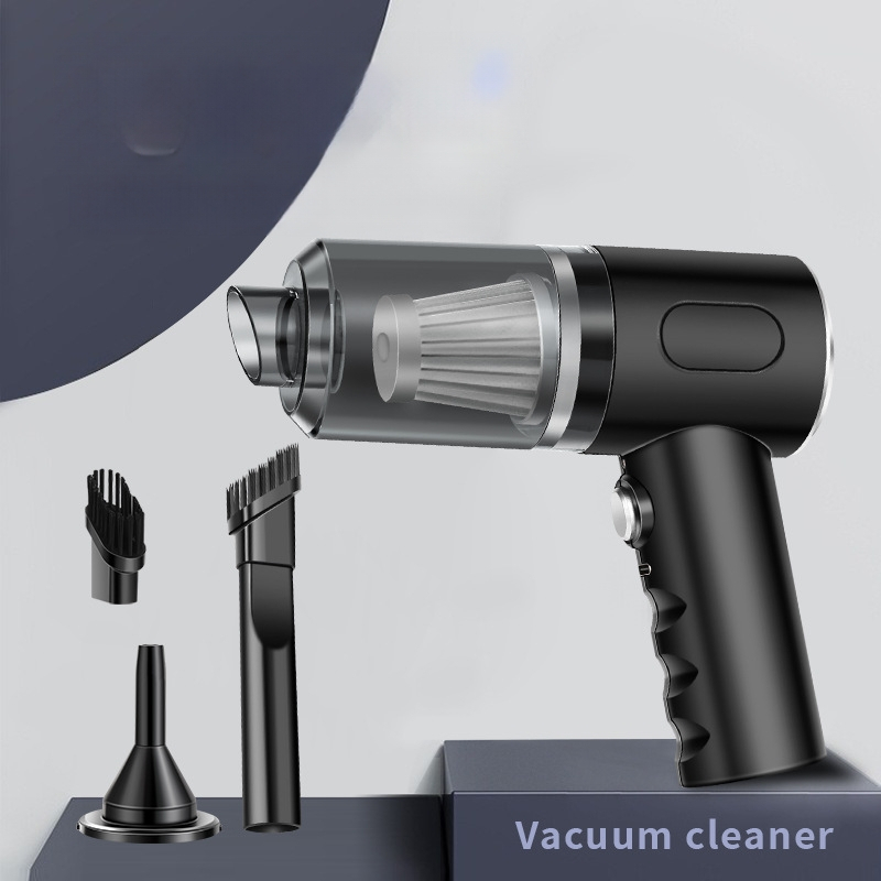 VHG φορητή σκούπα αυτοκινήτου με brushless κινητήρα, ισχυρή αναρρόφηση 5500 Pa, επαναφορτιζόμενη μέσω USB, φορητή και συμπαγής, 7.4 V