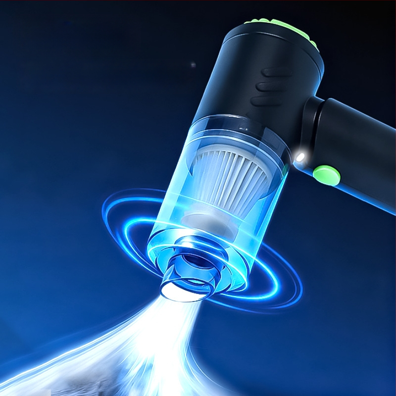 Ασύρματος φορητός καθαριστής αυτοκινήτου για υγρό-ξηρό καθάρισμα με φωτισμό | 7.4V, 48W, 4500Pa