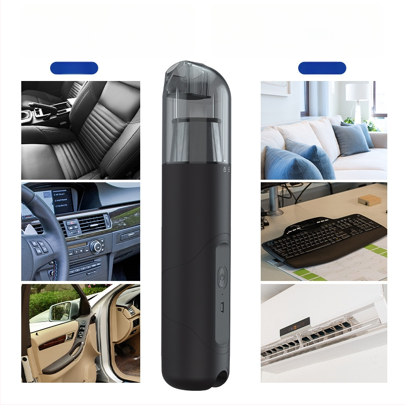 NEWO Μικρή ασύρματη ηλεκτρική σκούπα αυτοκινήτου, επαναφορτιζόμενη, 11.1V, 56W, 5500Pa ισχυρή αναρρόφηση