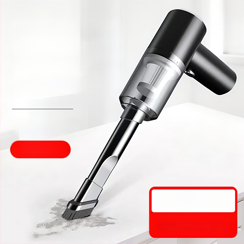 Χειροκίνητος φορητός απορροφητήρας αυτοκινήτου — Ασύρματη φόρτιση, Ισχυρή απορρόφηση 20000 Pa, 65W, χωρίς καλώδια, Λειτουργία φουσκώματος