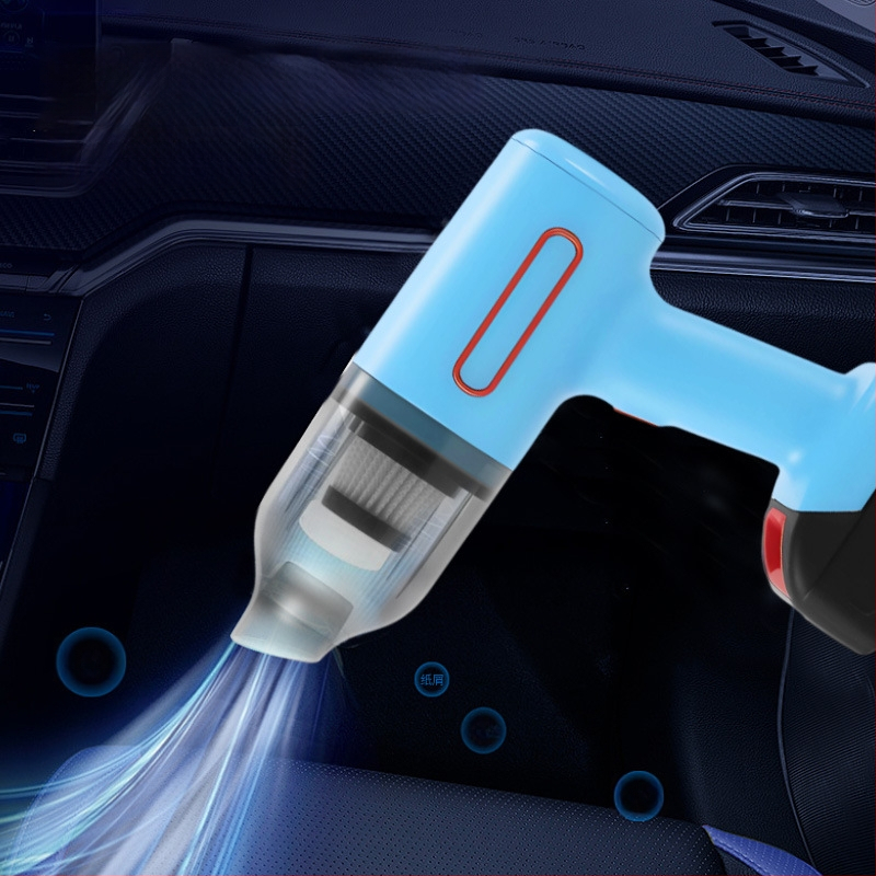 Nešiojamas rankinis dulkių siurbimo įrenginys automobiliui ir namams, 12V, 90W, 9000Pa, įkraunamas, belaidis