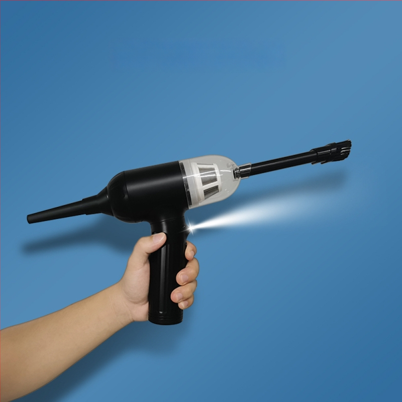 KINZIR Automobilinis dulkių siurblys – rankinis, oro pūtimo ir siurbimo funkcijos, 100W, 16000Pa, 650g, įkraunamas